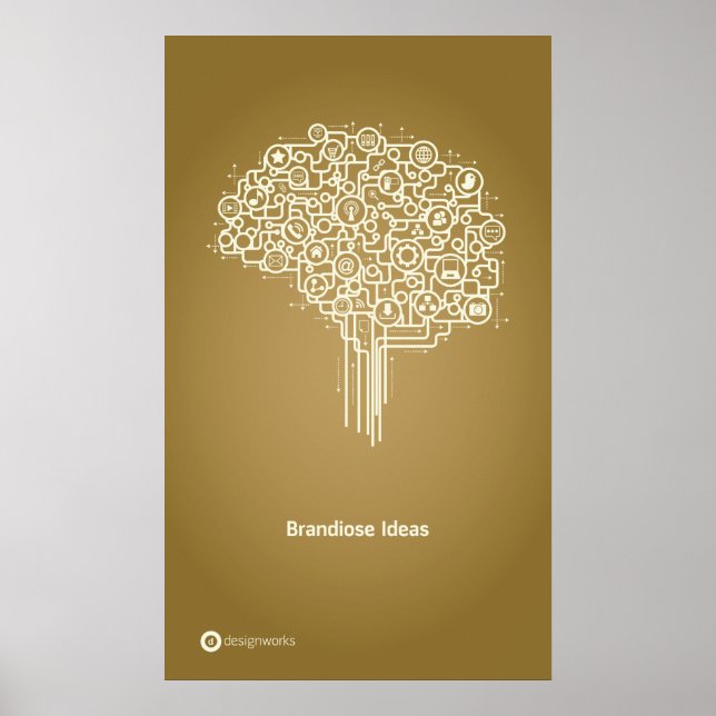 Brandiossidéer Poster 18 x 30 tum (Framsidan)