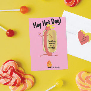 Brandjumping Hett Kids School Valentine Day Card Tack Kort