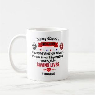   Brandkämparens Mugg. Det här Tillhöret till e Kaffemugg