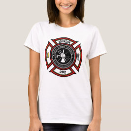 Brandkår ADD NAMN Brandman Märke Räddning T Shirt