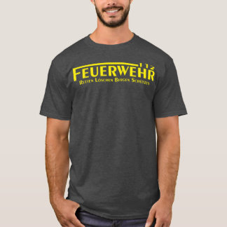 Brandkårens brev i gult t shirt