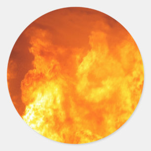 Brandklistermärken Runt Klistermärke