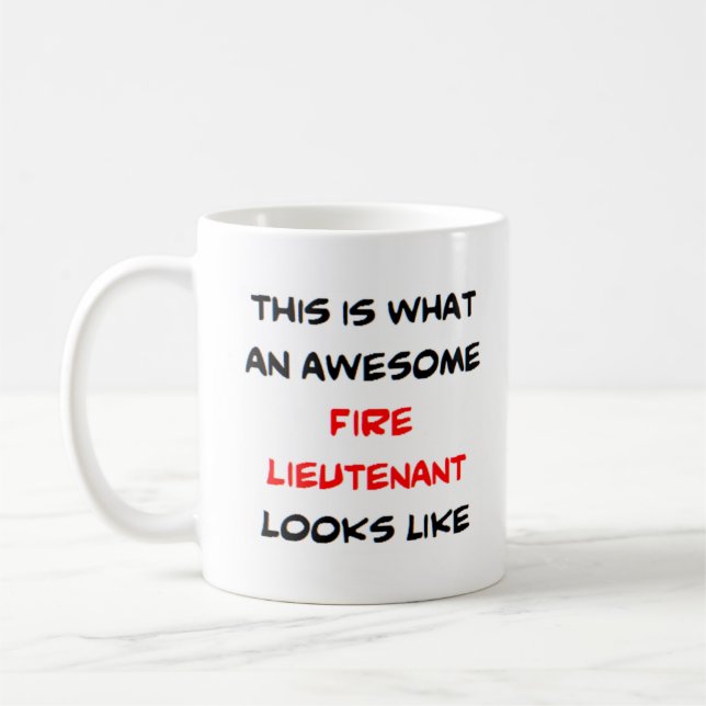 brandkommissarie, fantastisk kaffemugg (Vänster)