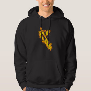 Brandkricket Fladdermus och Boll som lammar Batsma Hoodie