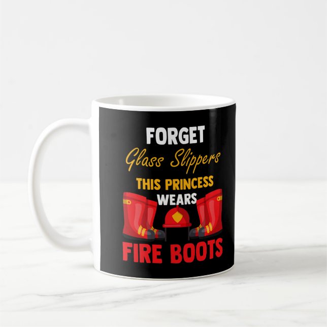 Brandkvinnliga hjältar Kvinnliga brandmän Brandslä Kaffemugg (Vänster)