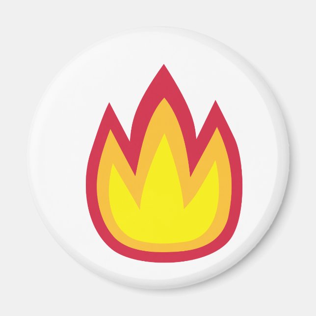 Brandlågor Magnet (Framsidan)