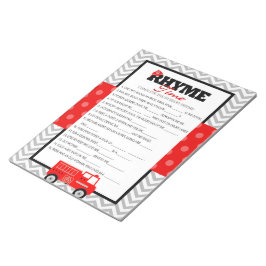 Brandlångbilsförpackningspaket för nursery Rhyme B Anteckningsblock