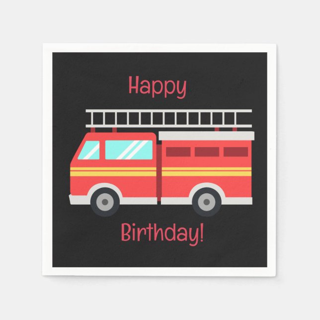 Brandlastbil Pappersservett (Framsidan)