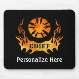 Brandledningsläder Flames Mouse Pad Musmatta