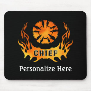 Brandledningsläder Flames Mouse Pad Musmatta