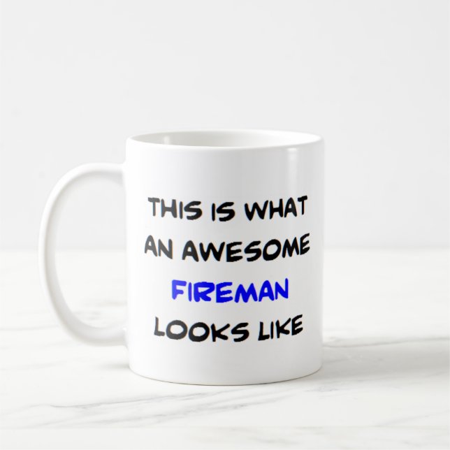 brandman2, fantastisk kaffemugg (Vänster)