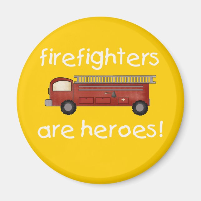 Brandmän är Heroes T-shirts och gåvor Magnet (Framsidan)