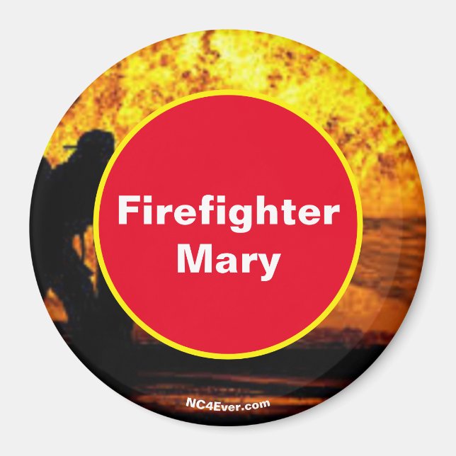 Brandmän Attack Firefighter Mary Magnet (Framsidan)