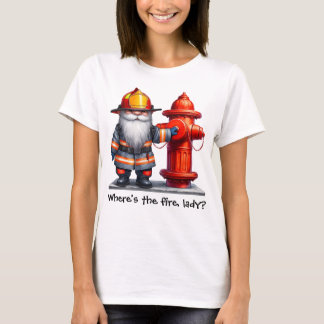 Brandman Bokpojkvän Var är elden, damen T Shirt