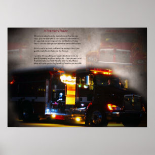 Brandman bön poster