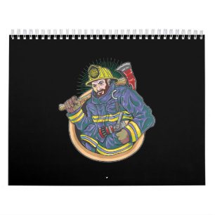 Brandmän   Brandmän som ivrigt vill rädda liv Kalender