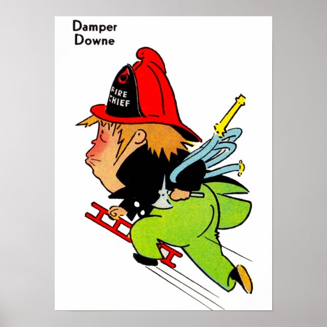 Brandman Damper Downe Poster (Framsidan)