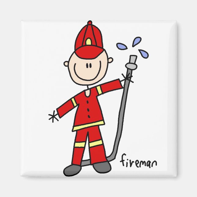 Brandman Elddämpare Magnet (Framsidan)