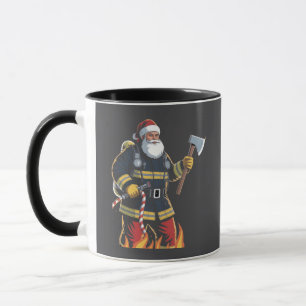 Brandman Eldröd Julgran Tomte Jul Mugg
