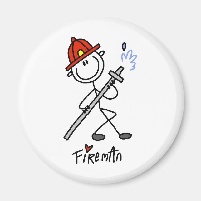 Brandman figur magnet (Framsidan)