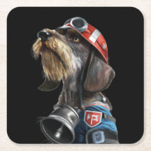 Brandman Fire Chief Wire-Hair Dachshund Hund