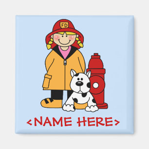 Brandman (flicka) magnet