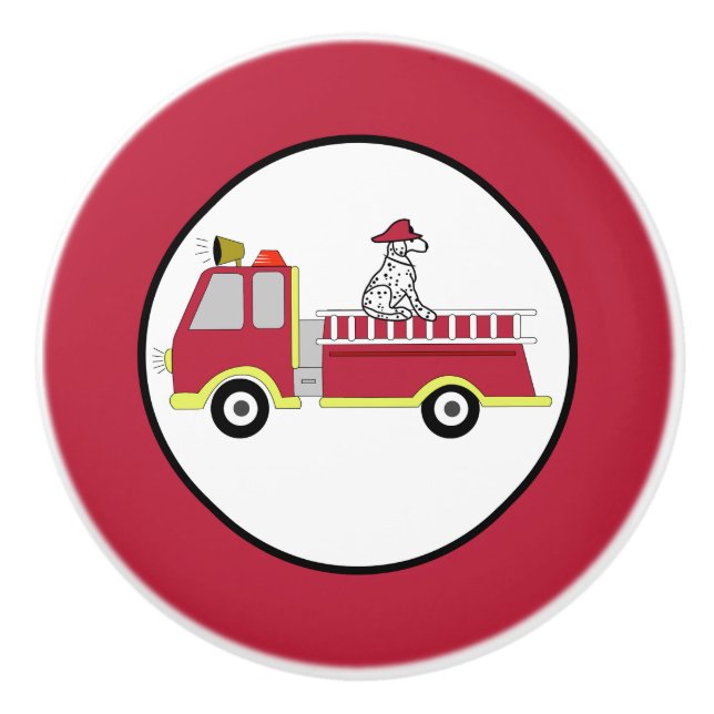 Brandmän för brandsläckare i Lastbil med brandsläc Knopp (Framsidan)