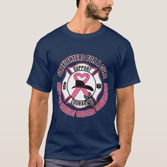 Brandmän för en botbröstcancer tee shirt (Framsida)