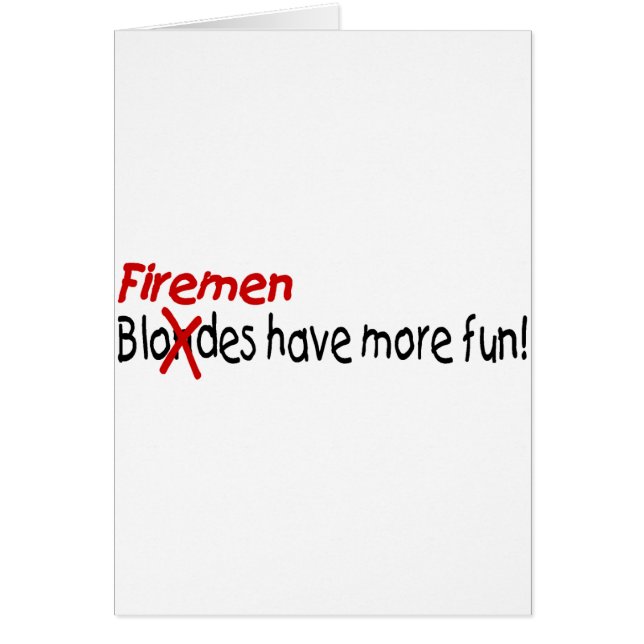 Brandmän har mer roligt hälsningskort (Framsidan)