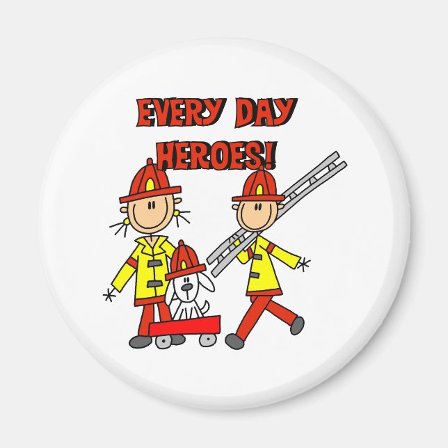 Brandmän Hjältar Magnet (Framsidan)