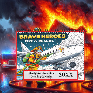 Brandmän i Action Coloring 2025/2026 Kalender