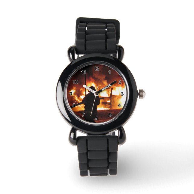 Brandmän i flamman armbandsur (Framsida)