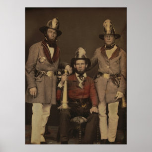 Brandmän i Uniform 1855 Poster
