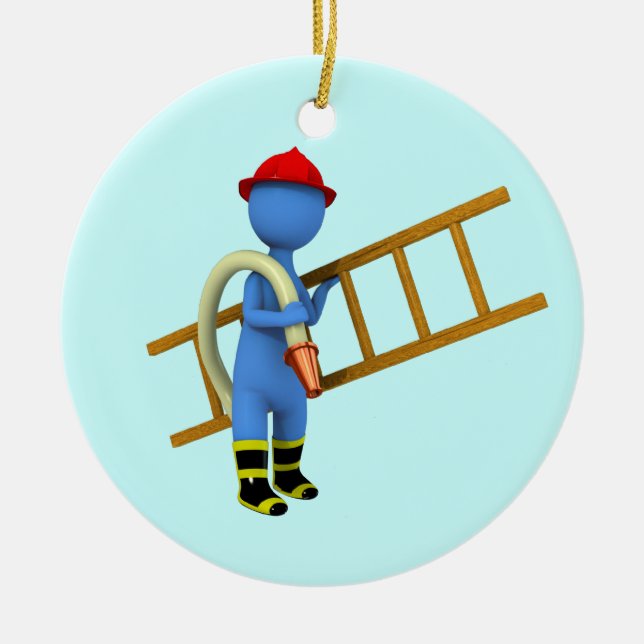 Brandman Julgransprydnad Keramik (Framsidan)