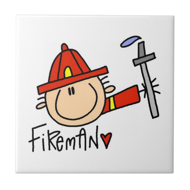 Brandman Kakelplatta (Framsidan)