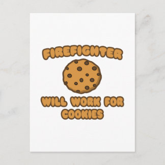 Brandman.. Kommer att arbeta för cookies Vykort