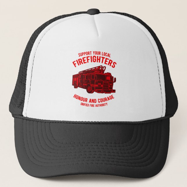 Brandmän Lastbil Truckerkeps (Framsida)