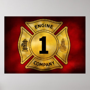 Brandman - Motor Företag 1 Poster