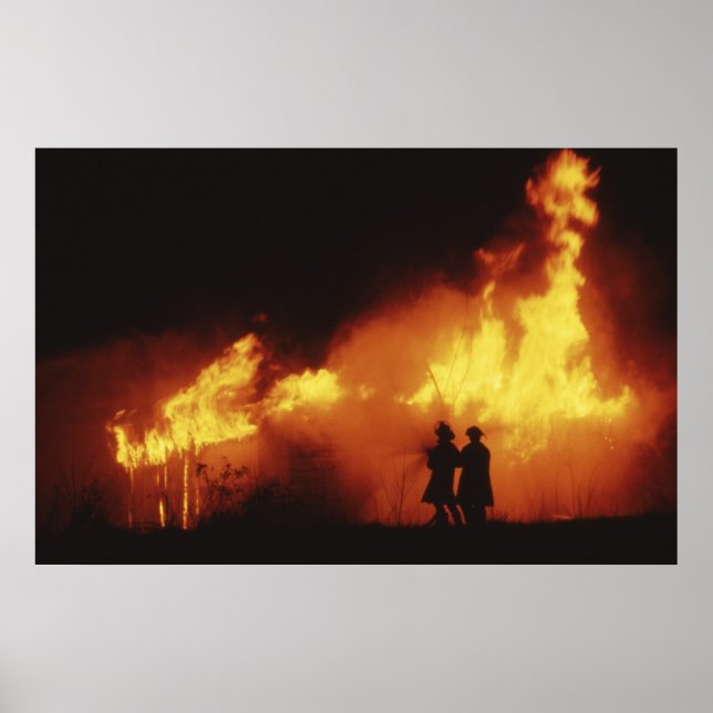 Brandmän och brand - poster (Framsidan)