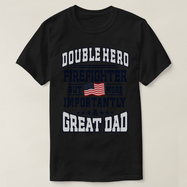 Brandmän och Underbara Pappa T Shirt (Design framsida)