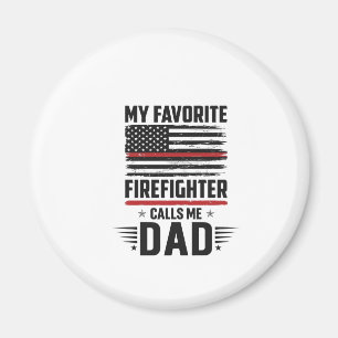Brandman Pappa Flagga Vintage Gravyr Design_1 Magnet