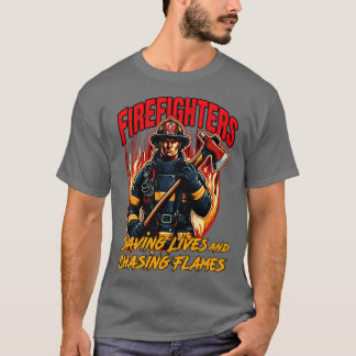Brandmän räddar liv och jagar glödlampor t shirt