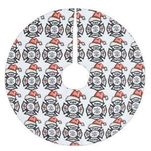 Brandman Santa Julgransmatta Borstad Polyester