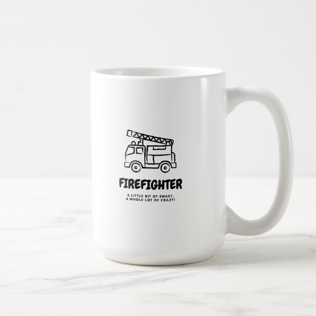 Brandman; smart&galen - brandbil kaffemugg (Höger)