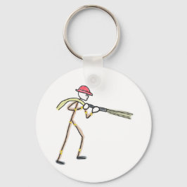 Brandman Stickman Nyckelring