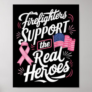 Brandmän stöder bröstcancer i verkliga Heroes Poster