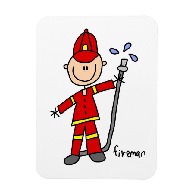 Brandman Streckfigur Magnet (Vertikal)