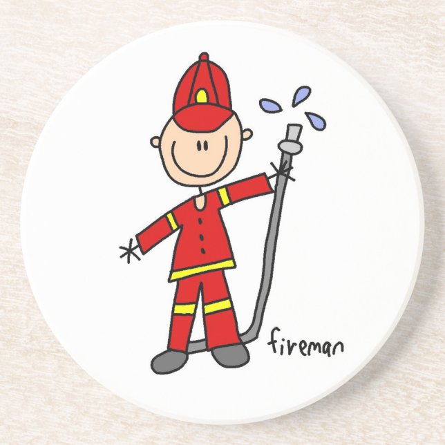 Brandman Streckfigur Underlägg (Framsidan)