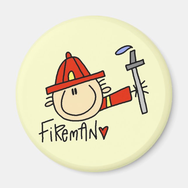 Brandman T-shirts och presenter Magnet (Framsidan)