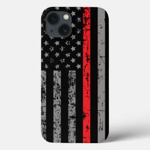 Brandman Thin Red Line American Flagga Fireman